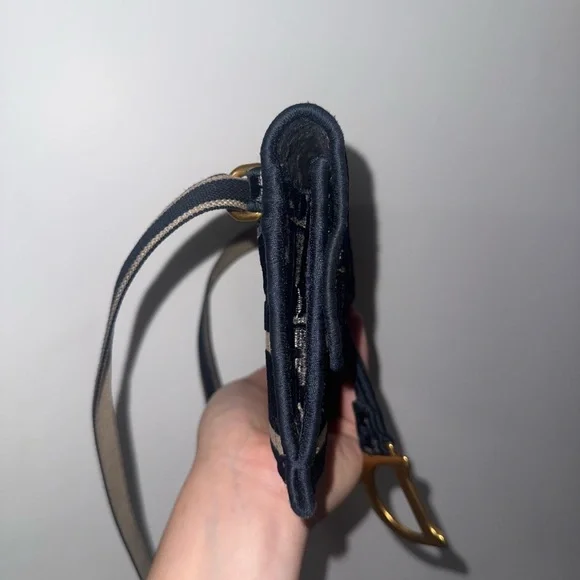 Christian Dior Navy and Cream Monogram belt bag 100% Authentic - Picture 2 of 10